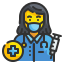 external female-doctor-health-professionals-avatars-wanicon-lineal-color-wanicon icon