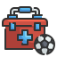 external first-aid-kit-football-and-soccer-wanicon-lineal-color-wanicon icon