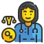 external gynecologist-health-professionals-avatars-wanicon-lineal-color-wanicon icon