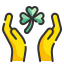external hand-st-patrick-day-wanicon-lineal-color-wanicon icon