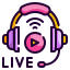 external headphone-live-and-streaming-wanicon-lineal-color-wanicon icon