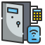 external key-lock-smart-home-wanicon-lineal-color-wanicon icon