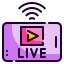 external live-live-and-streaming-wanicon-lineal-color-wanicon icon