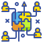 external puzzle-business-strategy-wanicon-lineal-color-wanicon icon