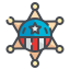 external sheriff-badge-independence-day-wanicon-lineal-color-wanicon icon