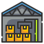 external warehouse-building-wanicon-lineal-color-wanicon icon