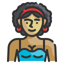 external african-woman-avatar-wanicon-lineal-color-wanicon icon