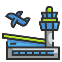 external airport-building-wanicon-lineal-color-wanicon icon