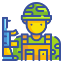 external army-professions-avatar-wanicon-lineal-color-wanicon icon