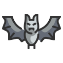 external bat-halloween-wanicon-lineal-color-wanicon icon