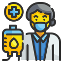 external blood-transfusion-health-professionals-avatars-wanicon-lineal-color-wanicon icon