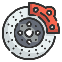 external brake-car-service-wanicon-lineal-color-wanicon icon