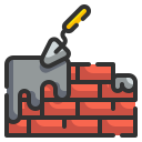external brick-construction-wanicon-lineal-color-wanicon icon