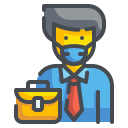 external businessman-new-normal-wanicon-lineal-color-wanicon icon
