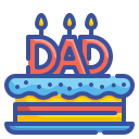 external cake-fathers-day-wanicon-lineal-color-wanicon icon