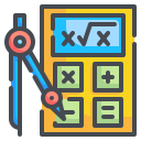 external calculator-back-to-school-wanicon-lineal-color-wanicon icon