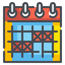 external calendar-calendar-and-dates-wanicon-lineal-color-wanicon icon