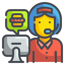 external call-center-food-delivery-wanicon-lineal-color-wanicon icon