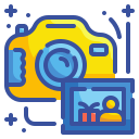 external camera-happy-new-year-wanicon-lineal-color-wanicon icon