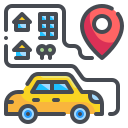 external car-location-wanicon-lineal-color-wanicon icon