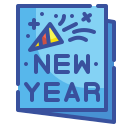 external card-happy-new-year-wanicon-lineal-color-wanicon icon