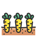 external carrots-farming-and-agriculture-wanicon-lineal-color-wanicon icon
