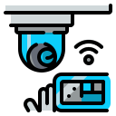 external cctv-home-electronic-wanicon-lineal-color-wanicon icon