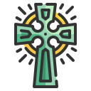 external celtic-cross-st-patrick-day-wanicon-lineal-color-wanicon icon
