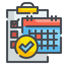 external checklist-calendar-and-dates-wanicon-lineal-color-wanicon icon