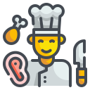 external chef-butcher-wanicon-lineal-color-wanicon icon