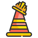 external cone-construction-wanicon-lineal-color-wanicon icon