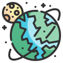 external earth-space-wanicon-lineal-color-wanicon icon