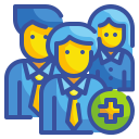 external employee-teamwork-wanicon-lineal-color-wanicon icon