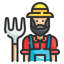 external farmer-farming-and-agriculture-wanicon-lineal-color-wanicon icon