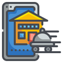 external food-delivery-stay-at-home-wanicon-lineal-color-wanicon icon