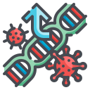 external gene-virus-mutation-wanicon-lineal-color-wanicon icon