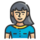 external girl-avatar-wanicon-lineal-color-wanicon icon