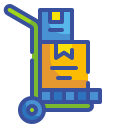 external hand-truck-logistics-wanicon-lineal-color-wanicon icon