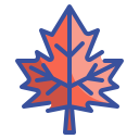 external maple-leaf-autumn-wanicon-lineal-color-wanicon icon