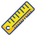 external ruler-stationery-and-office-wanicon-lineal-color-wanicon icon