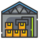 external warehouse-building-wanicon-lineal-color-wanicon icon