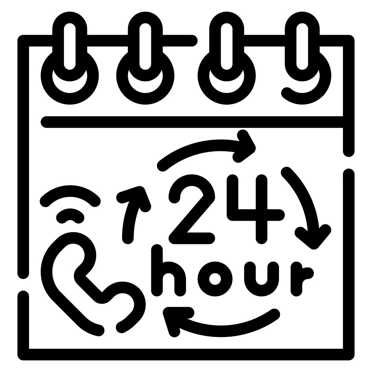 24 hours icon