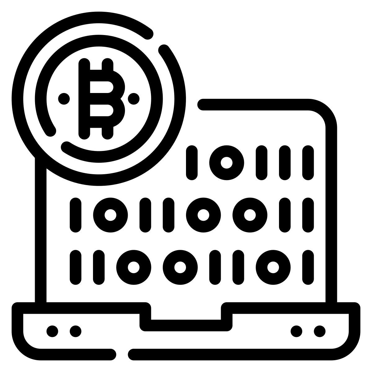 binary code icon