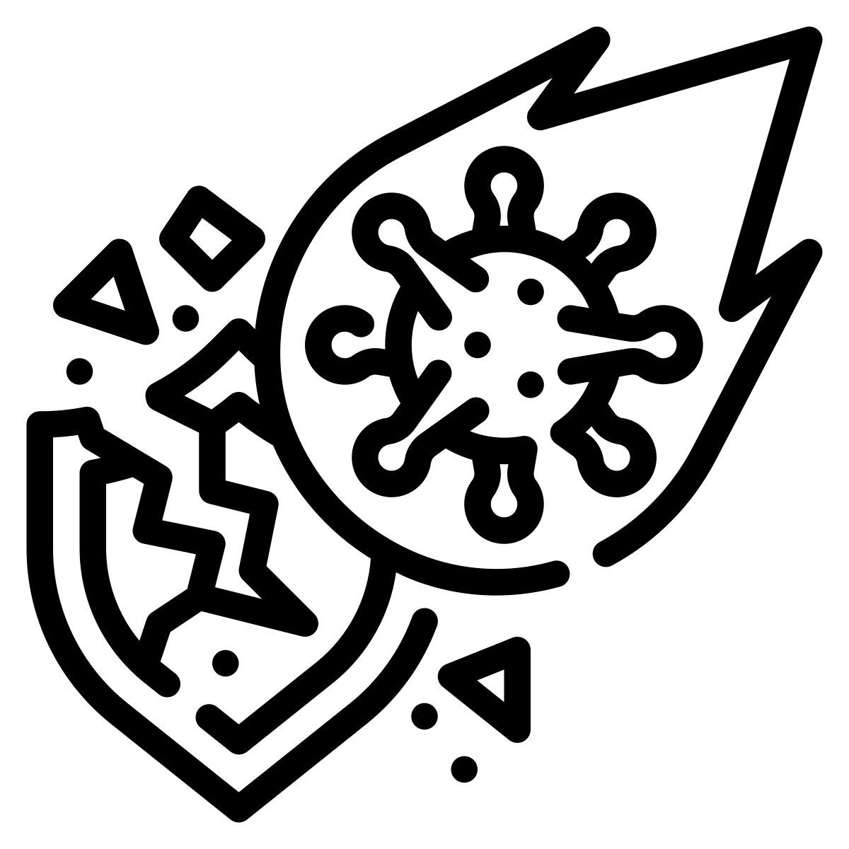 scudo rotto icon