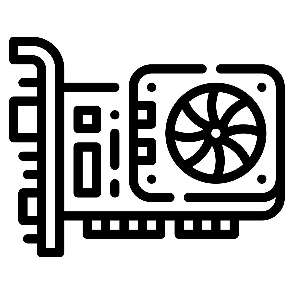 placa gráfica icon
