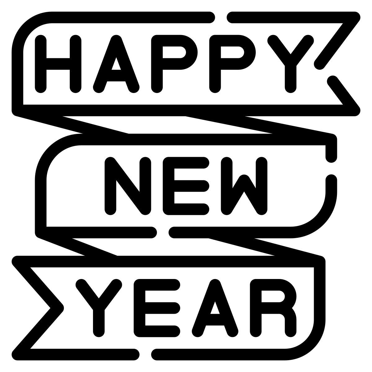 happy new year icon
