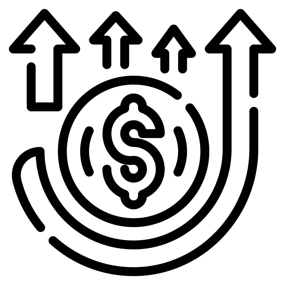 Inflation logo for economic illustrations