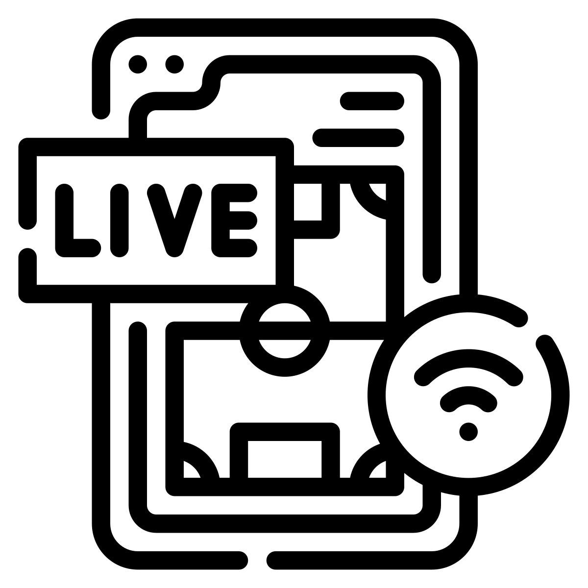 live streaming icon