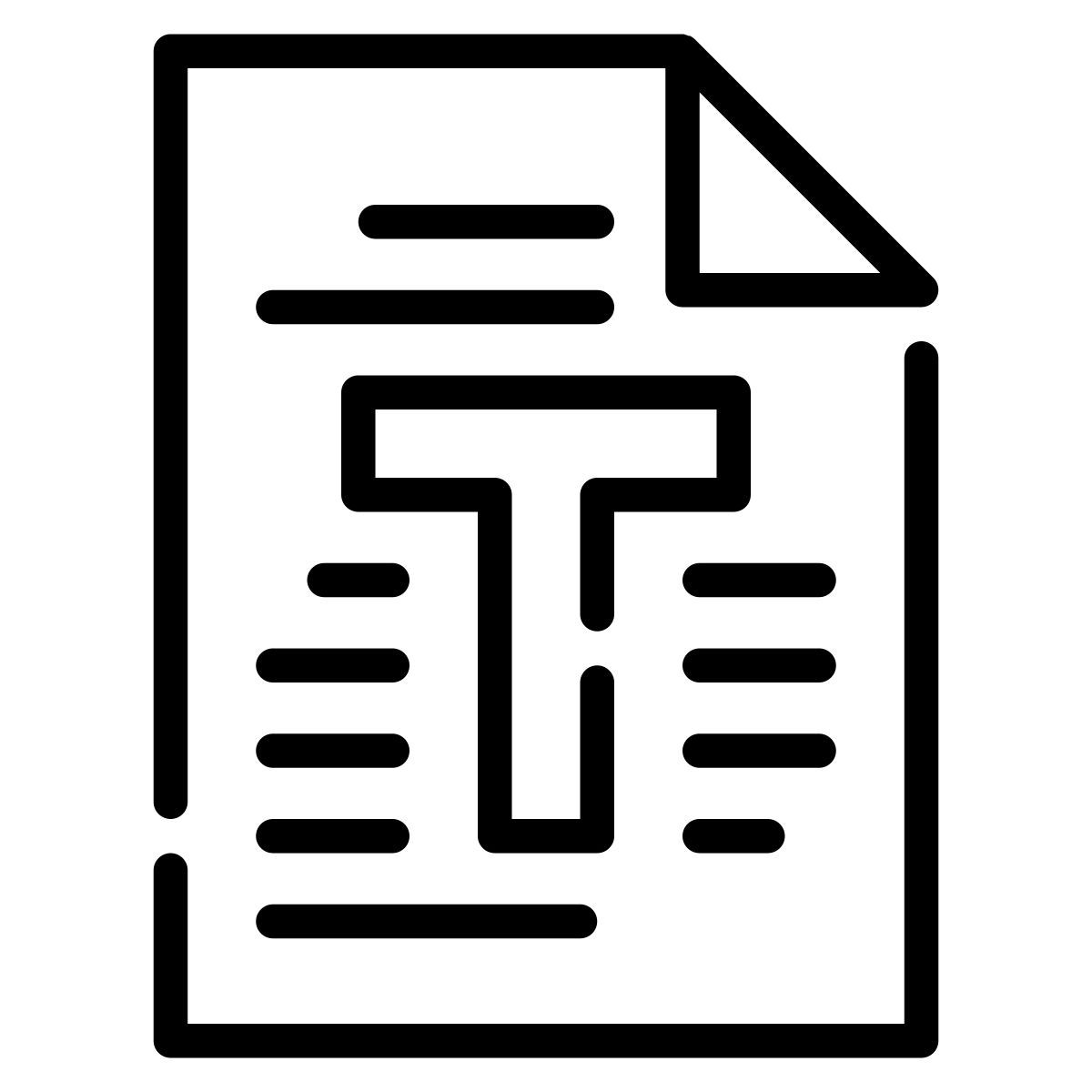 text paper icon
