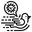 external bird-virus-transmission-wanicon-lineal-wanicon icon